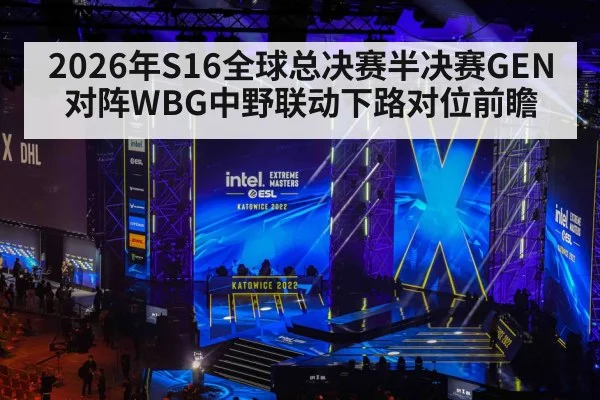 2026年S16全球总决赛半决赛GEN对阵WBG中野联动下路对位前瞻